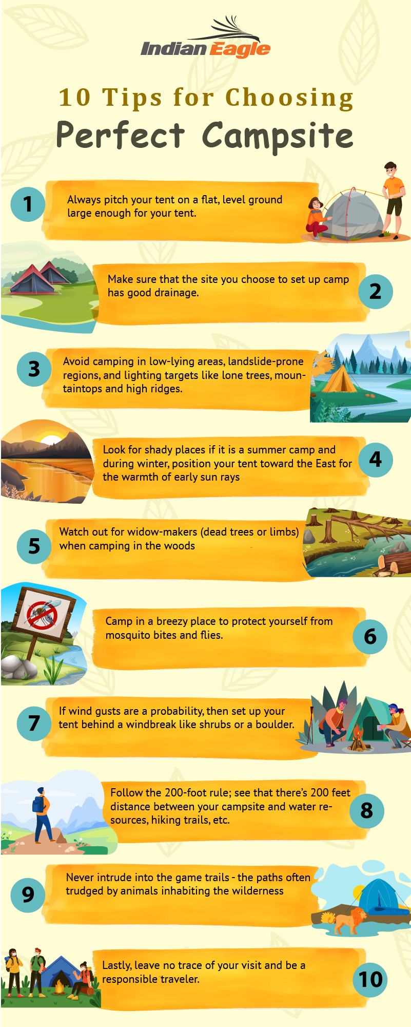 10 Tips for Beginners on How to Choose a Perfect Campsite