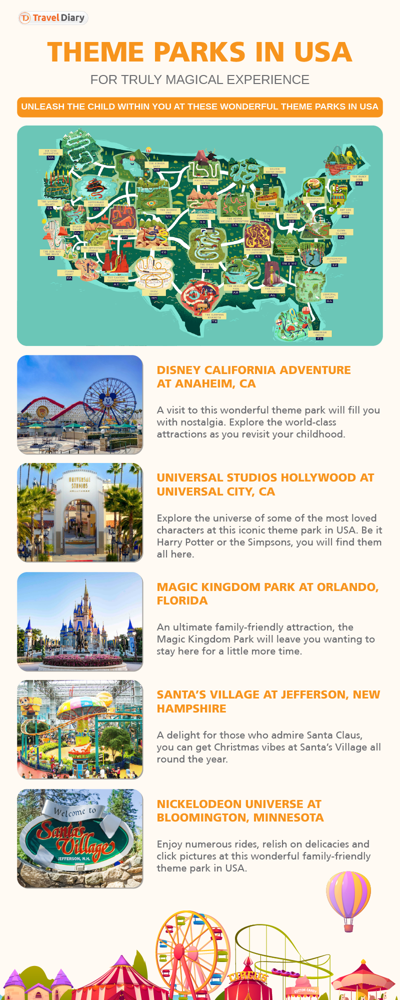 Explore Theme Parks & Attractions