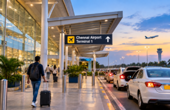 Chennai Airport T1 Opens New Cab Pickup Point Outside Gate A2 Chennai Airport T1 cab pickup