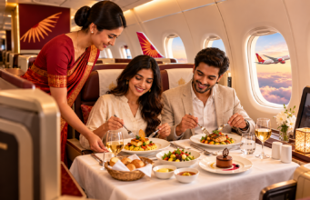 Air India Introduces Restaurant-Style Dining on Business Class Flights Air India Business Class dining