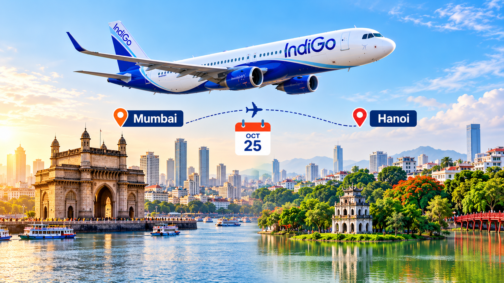 IndiGo Mumbai to Hanoi flights
