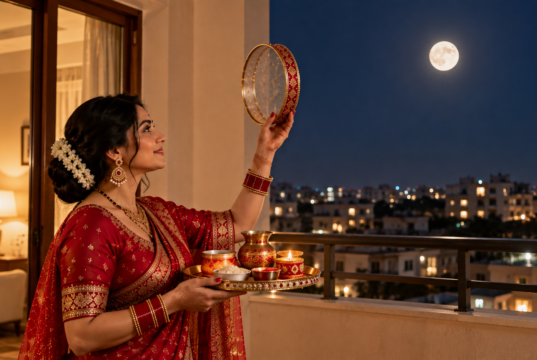 Karwa Chauth 2026 Moonrise Time: Check Moon Sighting Timings in USA, Canada, UK, UAE and Other Countries Karwa Chauth 2026 moonrise time