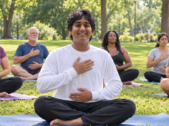 Indian American Teen Kairav Mittal Brings Free Yoga Classes to Virginia Kairav Mittal