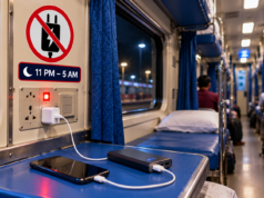 Indian Railways Rules 2026: Charging Points Off From 11 PM to 5 AM Indian Railways charging rules 2026