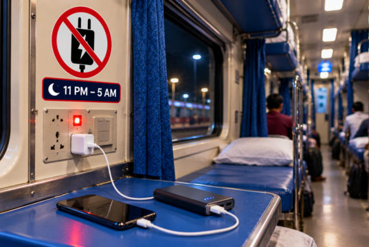 Indian Railways Charging Rules 2026: Charging Points Off From 11 PM to 5 AM Indian Railways charging rules 2026