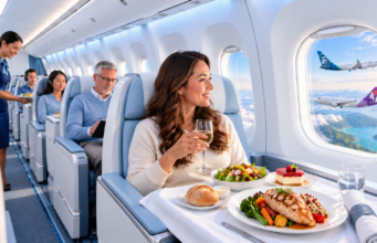 Alaska Airlines and Hawaiian Airlines Introduce New Inflight Dining Menus Alaska Airlines inflight dining