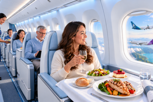 Alaska Airlines and Hawaiian Airlines Introduce New Inflight Dining Menus Alaska Airlines inflight dining