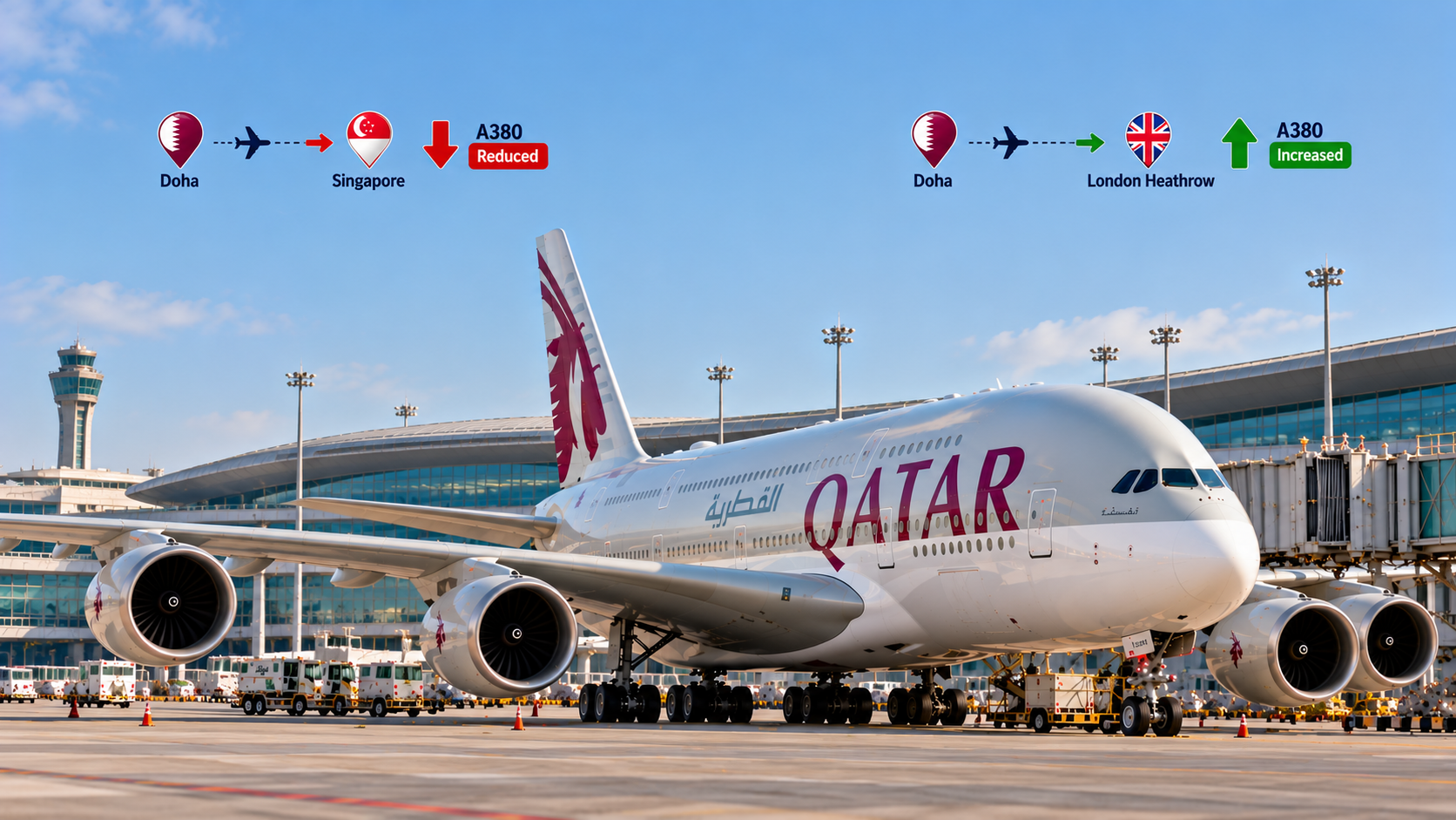 Qatar Airways A380 flights 2027