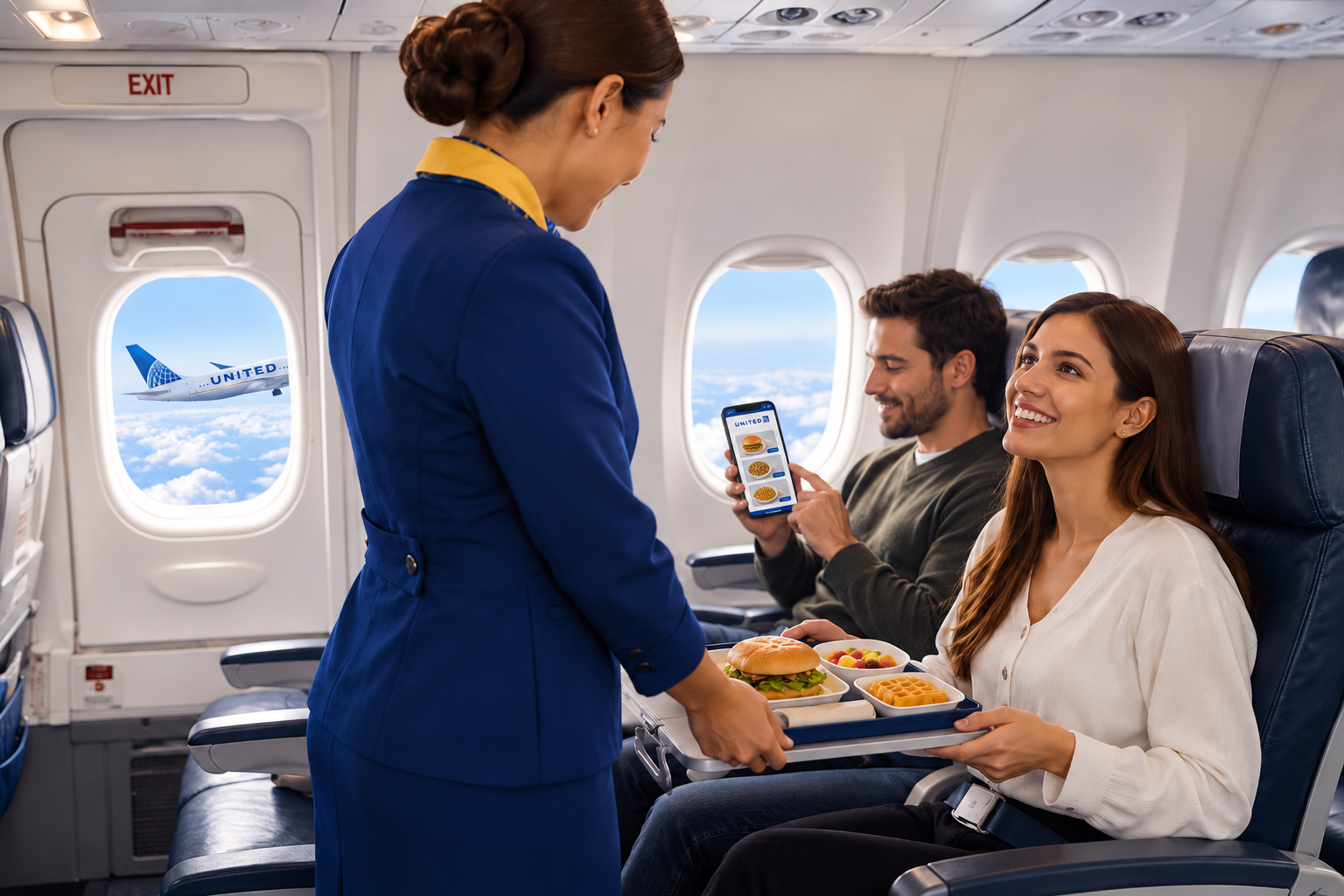 United Airlines Economy meals