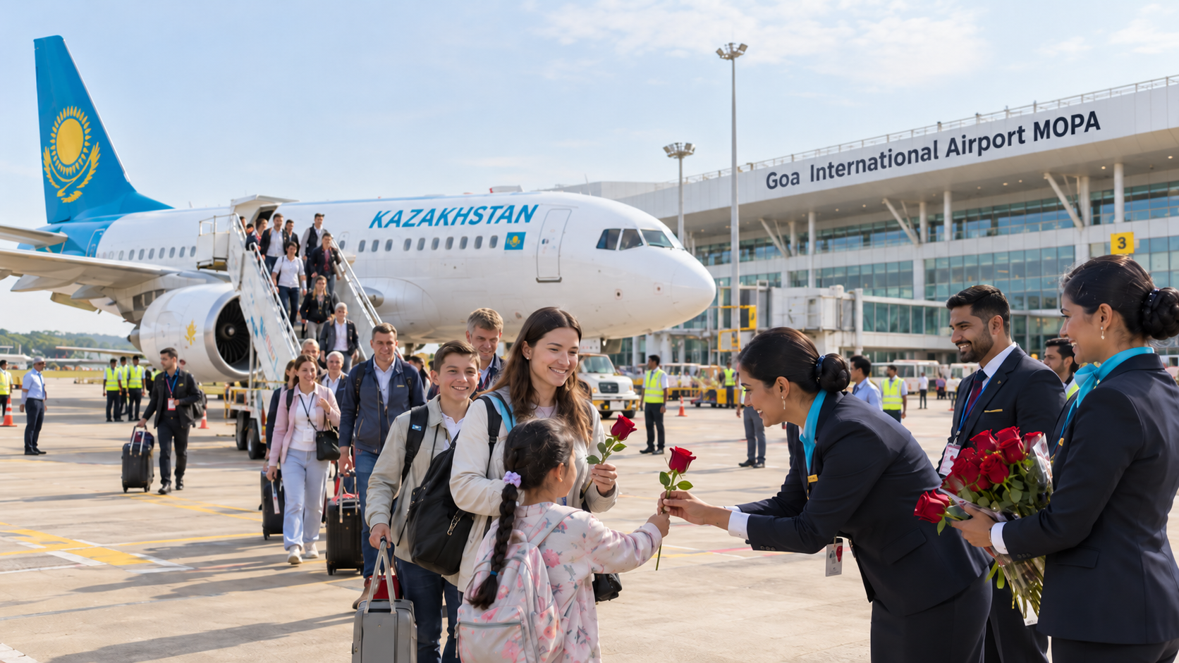 Kazakhstan charter flight Goa